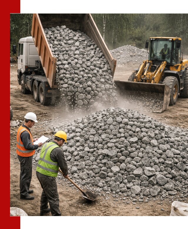 Гранитный щебень фракция 70-150 доставка в Зеленодольске