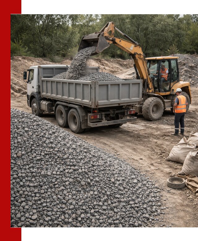Доставка гравийного щебня в Зеленодольске оптом и в розницу