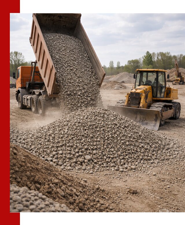 Доставка гравийного щебня фракции 40-70 в Зеленодольске