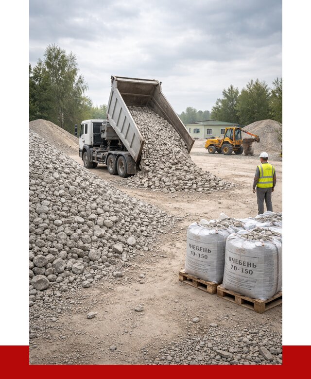 Известняковый щебень фракция 70-150 в Зеленодольске от 1294 р. | ПРОНЕРУДЗлн