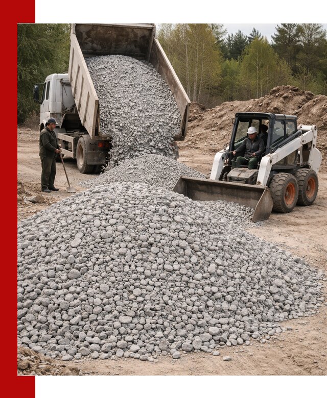 Доставка доломитового щебня в Зеленодольске напрямую от карьера