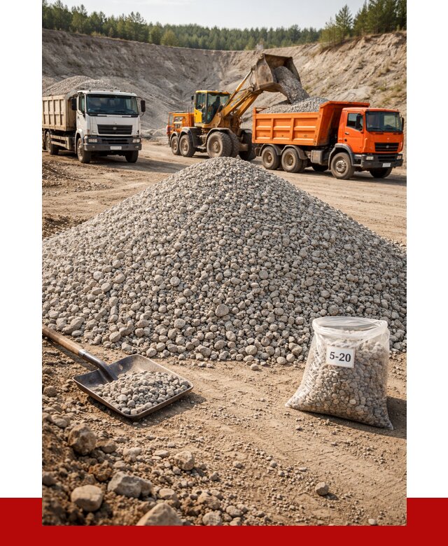 Доломитовый щебень фр. 5-20 в Зеленодольске от 4347 р. | ПРОНЕРУДЗлн