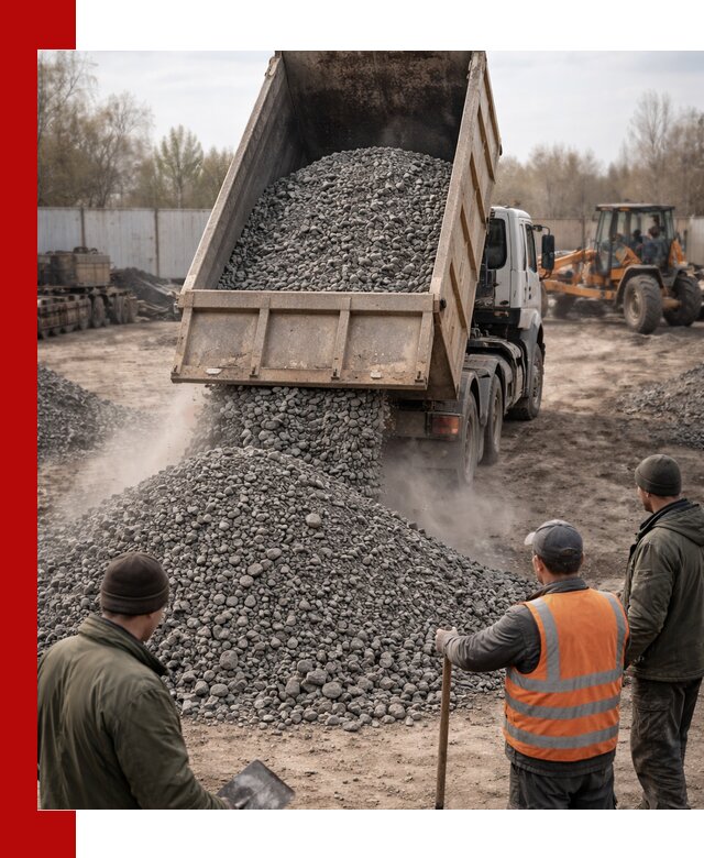 Доставка шлакового щебня в удобные сроки по выгодной цене в Зеленодольске