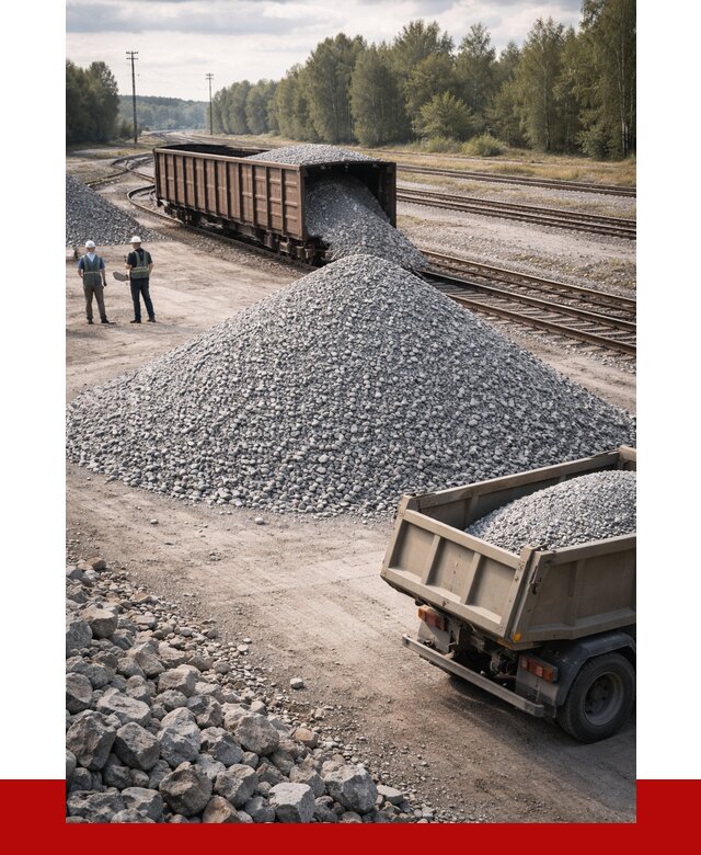 Железнодорожный щебень 20-60 в Зеленодольске от 1760 р. | ПРОНЕРУДЗлн