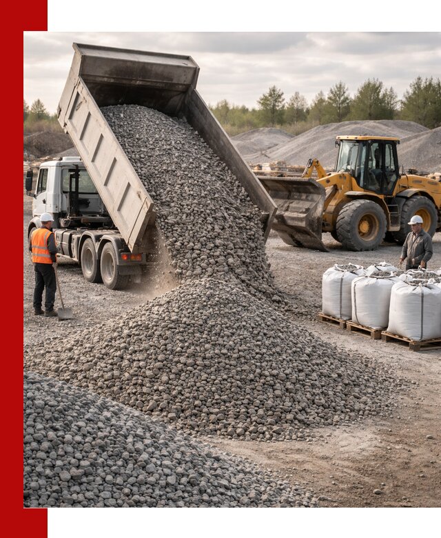 Бетонный щебень фракция 5–20 с доставкой в Зеленодольске