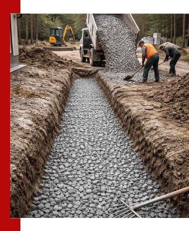 Щебень для дренажа с доставкой в Зеленодольске высокого качества