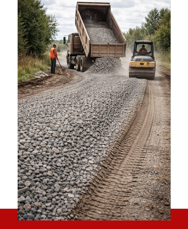 Щебень для отсыпки дороги в Зеленодольске от 2795 р. ПРОНЕРУДЗлн