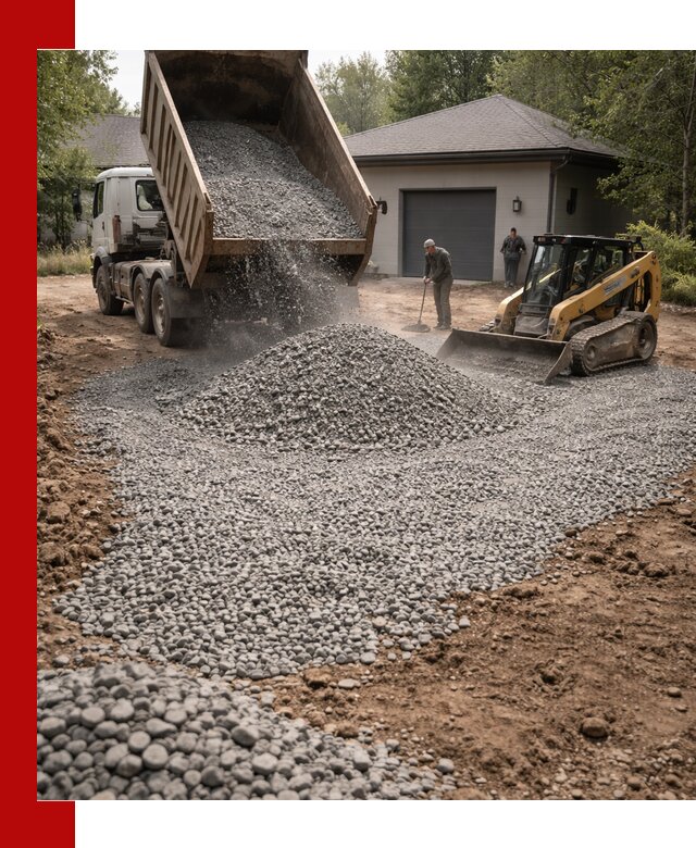 Щебень для парковки в Зеленодольске: доставка и укладка качественного материала