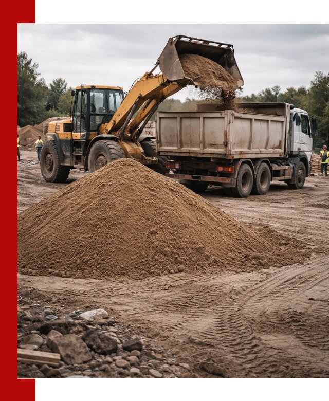Доставка речного песка навалом в Зеленодольске быстро и выгодно