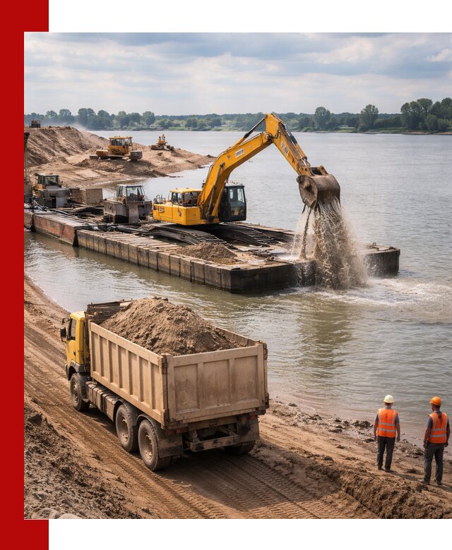 Намывной песок с доставкой в Зеленодольске оптом и в розницу