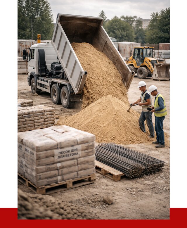 Песок для бетона в Зеленодольске от 2588 р. с доставкой, ПРОНЕРУДЗлн