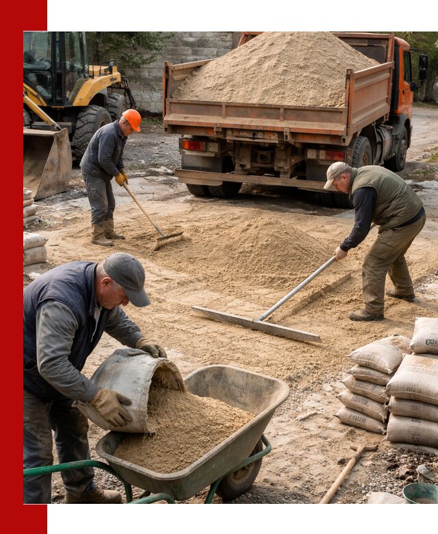 Поставка песка для стяжки в Зеленодольске с быстрой доставкой