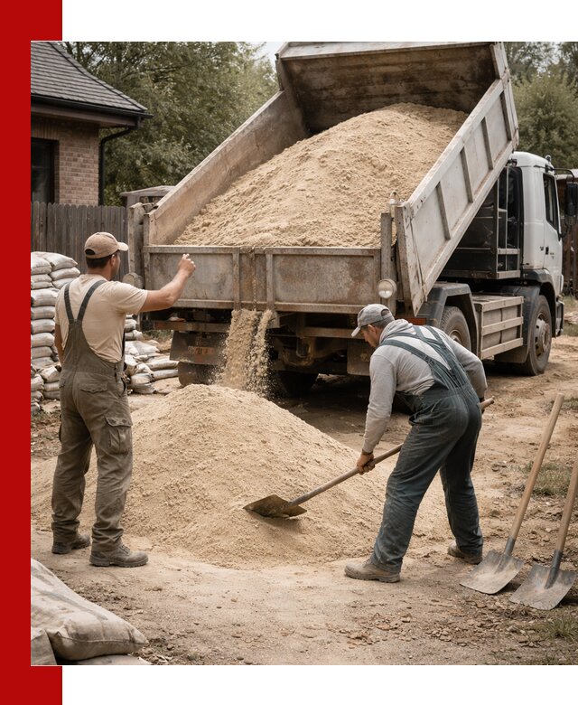 Песок для штукатурки с доставкой в Зеленодольске качественный и чистый