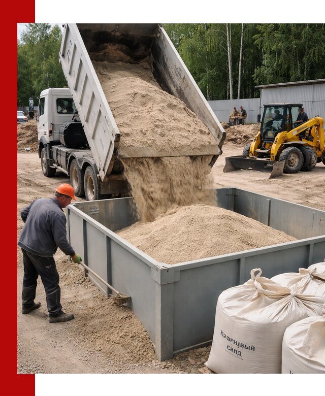 Кварцевый песок для фильтра в Зеленодольске — доставка и качество