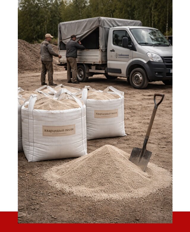 Кварцевый песок для пескоструя в Зеленодольске от 4658 р. | ПРОНЕРУДЗлн