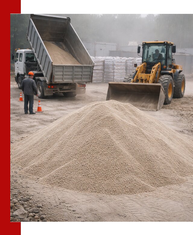 Кварцевый песок фракция 0–8 для стройработ в Зеленодольске