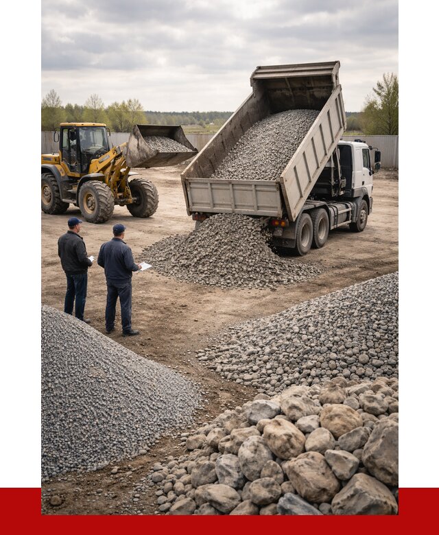 Гравий и камень с доставкой в Зеленодольске от 4347 р. - ПРОНЕРУДЗлн