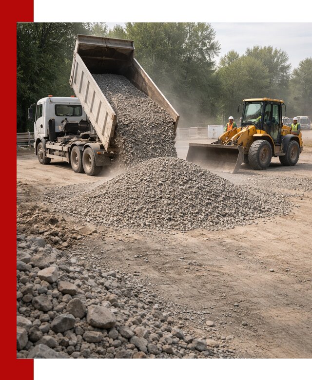 Гравий фракция 5–20 доставка в Зеленодольске оптом и в розницу