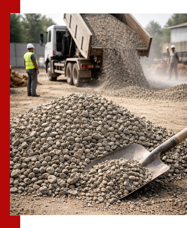 Доставка гравия фракции 20-40 в Зеленодольске с самосвалами