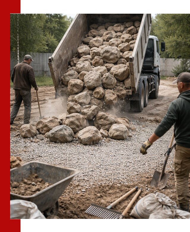 Доставка и укладка булыжника в Зеленодольске
