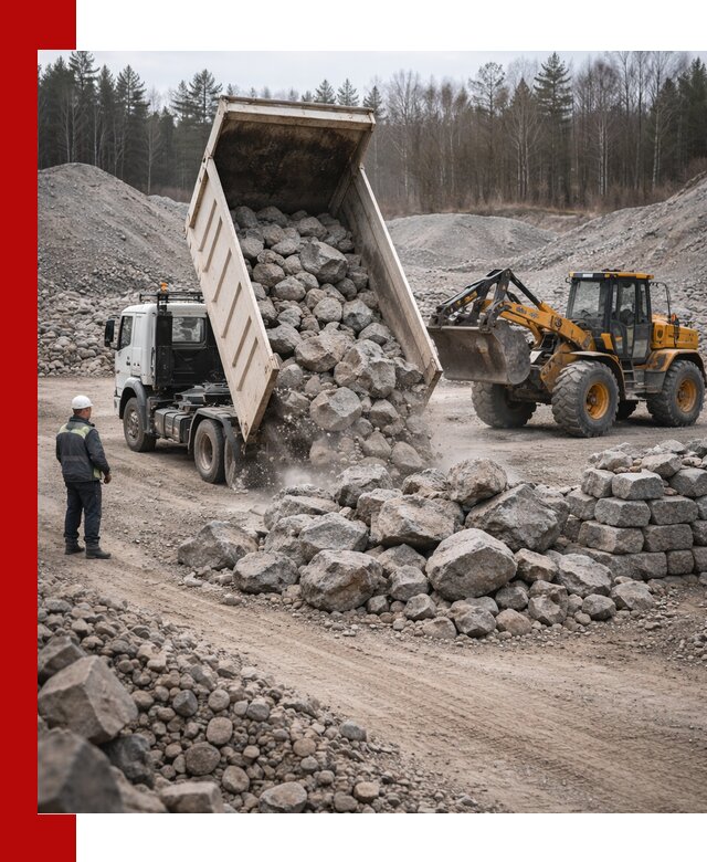 Доставка и продажа бутового гранитного камня в Зеленодольске