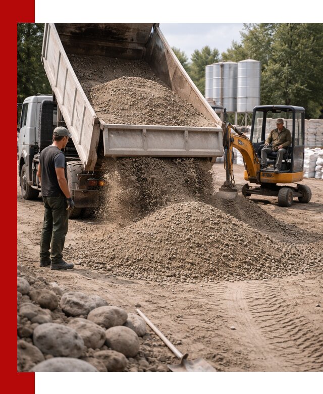 Доставка ПГС С3 в Зеленодольске самосвалами и миксерами