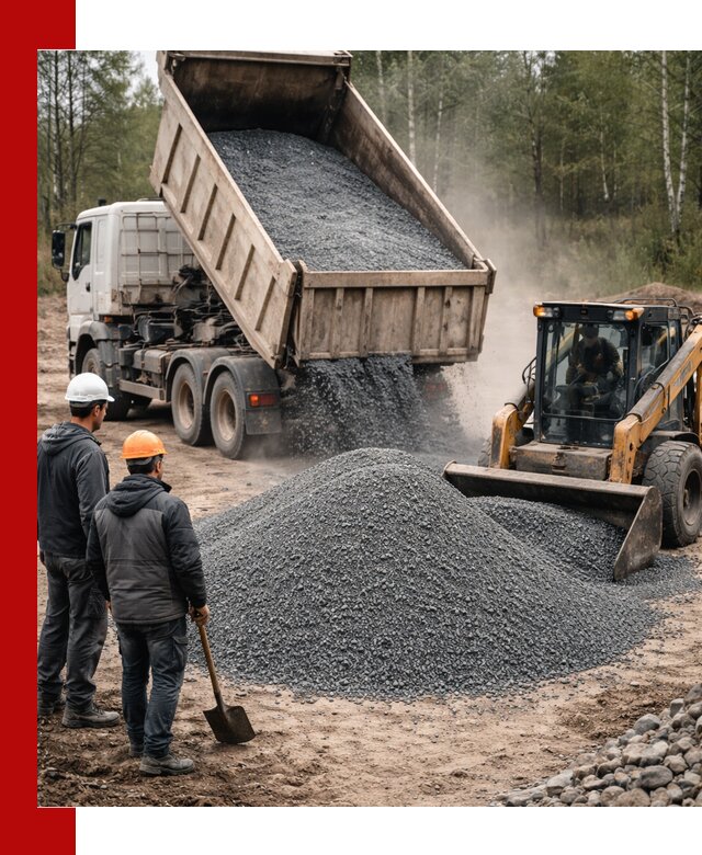 Гранитный отсев 0-5 с доставкой и разгрузкой в Зеленодольске