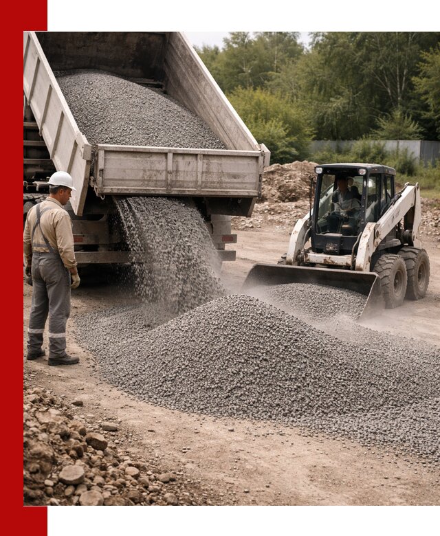 Доставка гравийного отсева 0-5 в Зеленодольске оптом и в розницу