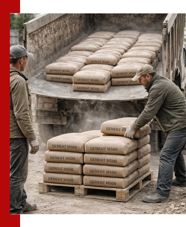 Цемент М500 с доставкой самосвалом в Зеленодольске