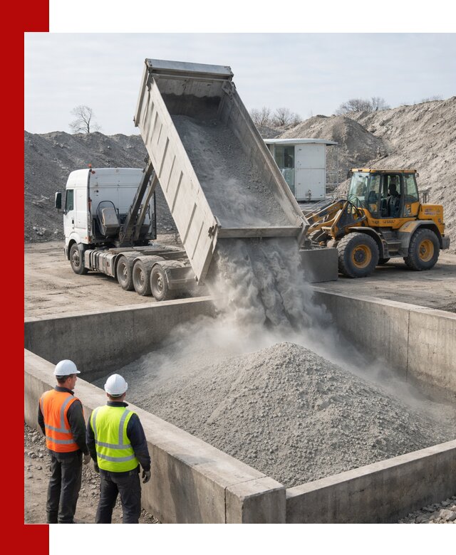 Доставка цемента навалом в Зеленодольске крупными партиями