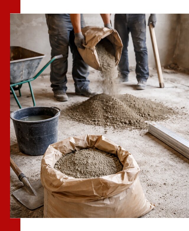 Доставка сухой смеси для стяжки в Зеленодольске