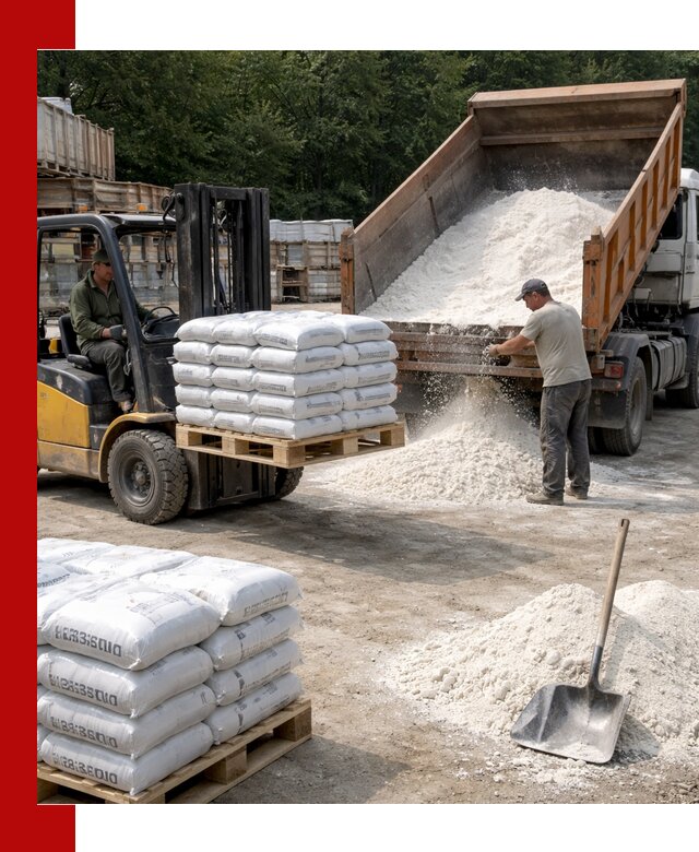 Доставка строительной извести оптом и в розницу в Зеленодольске