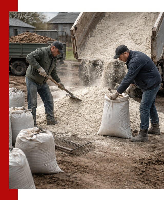 Доставка извести пушонки в Зеленодольске оптом и мелким оптом