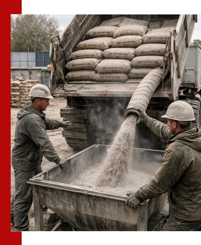 Доставка цемента М400 в Зеленодольске оптом и в розницу