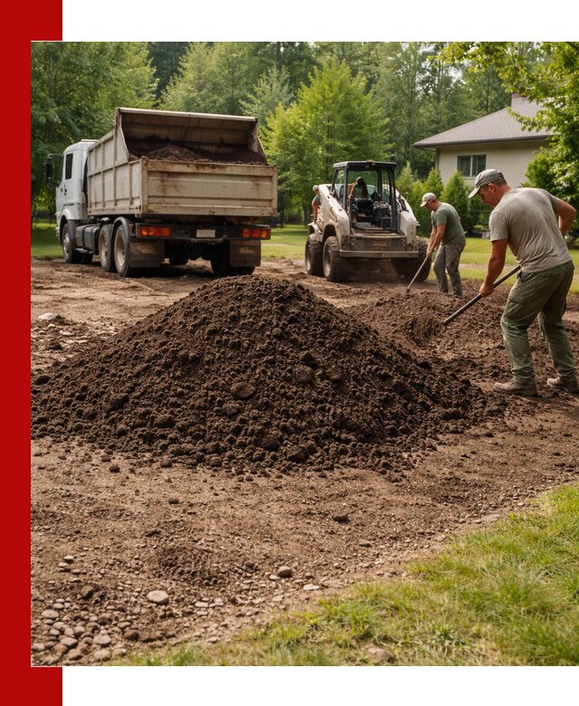Доставка и укладка грунта для газона в Зеленодольске