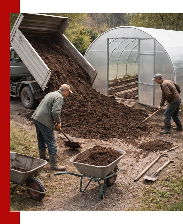 Грунт для теплицы с доставкой в Зеленодольске — плодородный субстрат под растения