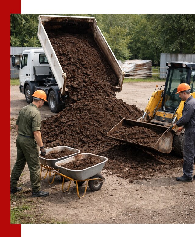 Доставка торфо-земляной смеси в Зеленодольске для огорода и ландшафта