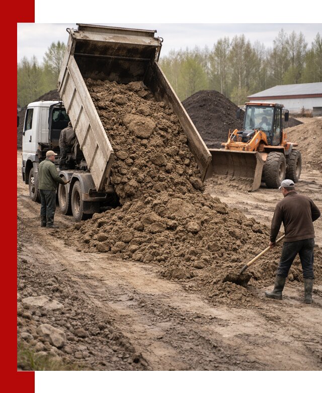 Доставка глин и суглинков в Зеленодольске оптом и вкрай