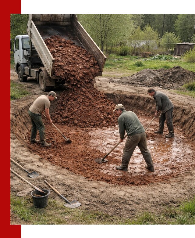 Купить качественную глину для пруда в Зеленодольске