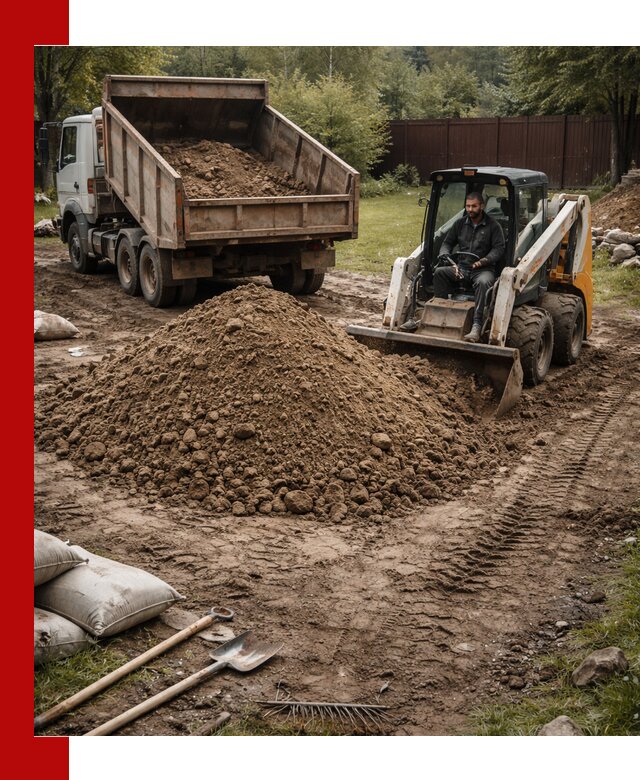 Суглинок для планировки участков в Зеленодольске с доставкой и выгрузкой