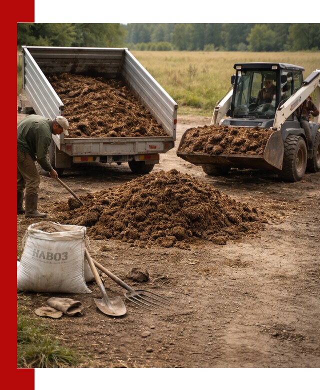 Доставка конского навоза в Зеленодольске с разгрузкой и доставкой на объект