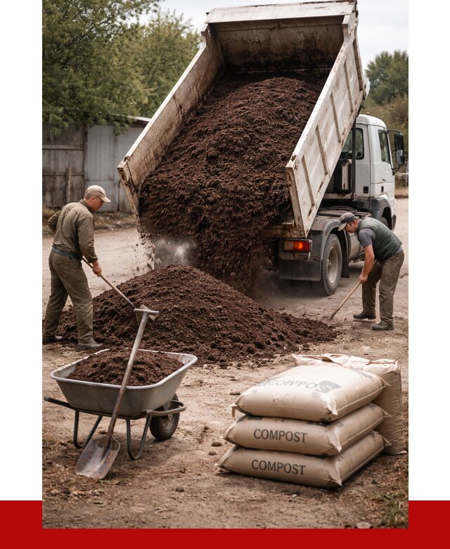 Купить компост в Зеленодольске от 4347 р. за куб с доставкой | ПРОНЕРУДЗлн