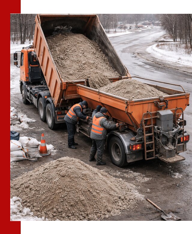 Поставка и вывоз пескосоля в Зеленодольске оптом и в розницу