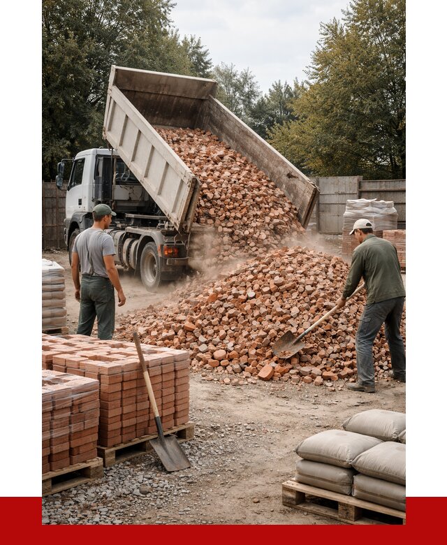 Бой кирпича в Зеленодольске с доставкой от 4347 руб/куб | ПРОНЕРУДЗлн