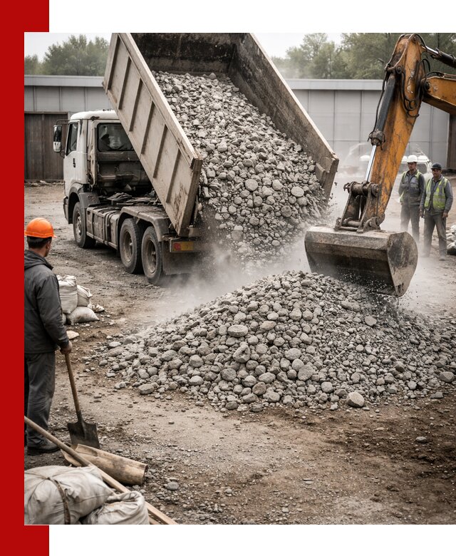 Доставка дробленого бетона в Зеленодольске оптом и в розницу