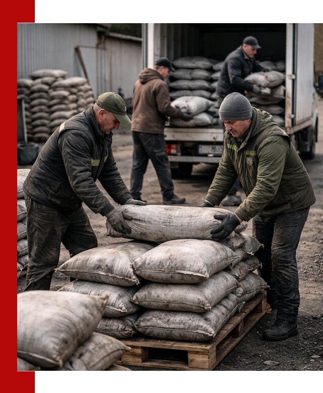 Доставка угля в мешках по выгодным ценам в Зеленодольске
