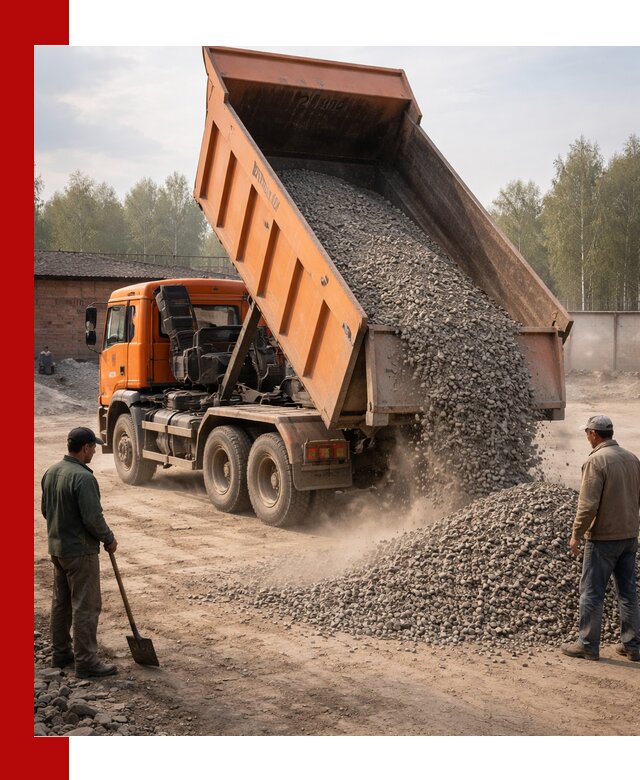 Доставка самосвалом 20 м3 в Зеленодольске быстро и надежно