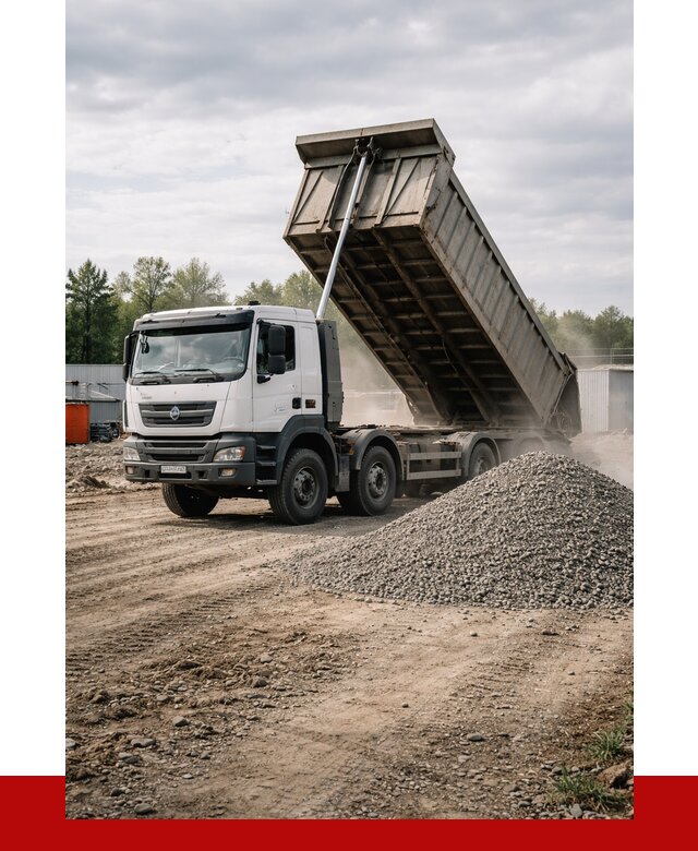 Доставка самосвалом 40 кубов в Зеленодольске от 9315 р. | ПРОНЕРУДЗлн