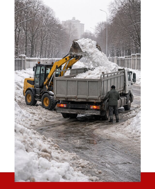 Вывоз снега с погрузкой в Зеленодольске от 3623 р. ПРОНЕРУДЗлн