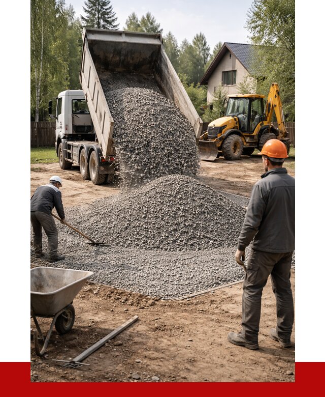 Отсыпка участка щебнем в Зеленодольске от 6728 р. ПРОНЕРУДЗлн